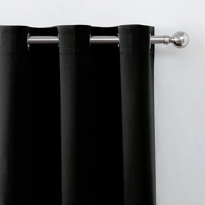 100% Blackout Black Curtains - Image 8
