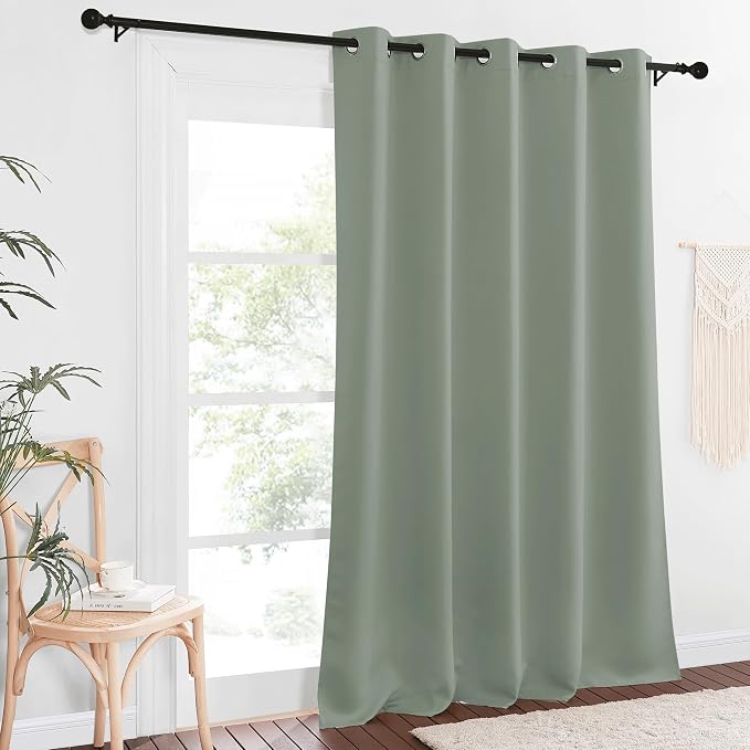 NICETOWN Sliding Door Window Treatment Blackout Patio Door Curtain Panels - Image 8