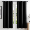 Deconovo Blackout Curtains for Bedroom and Living Room 45 Inches Long | Black by Unknown