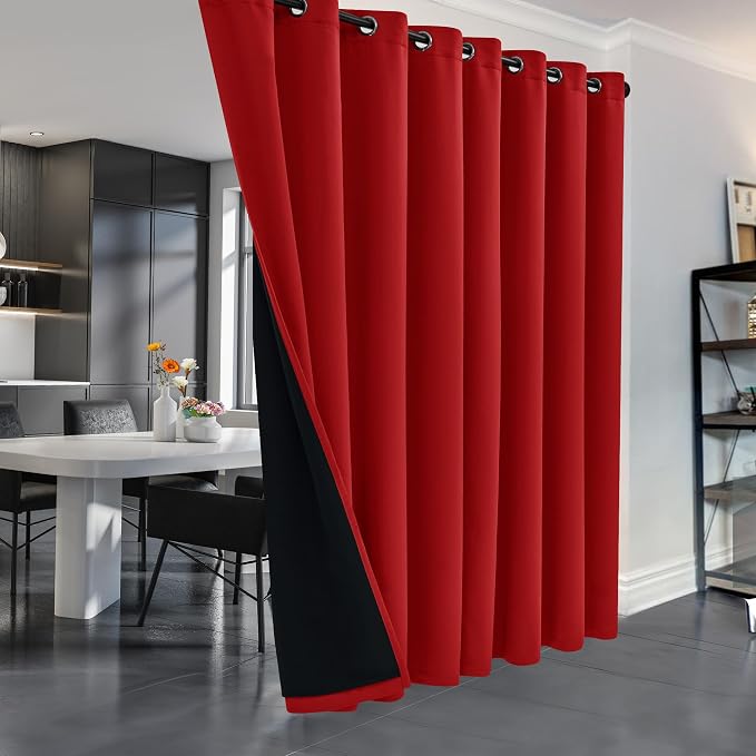Deconovo 100% Blackout Curtains, Thermal Insulated Window Drapes, Noise - Image 2