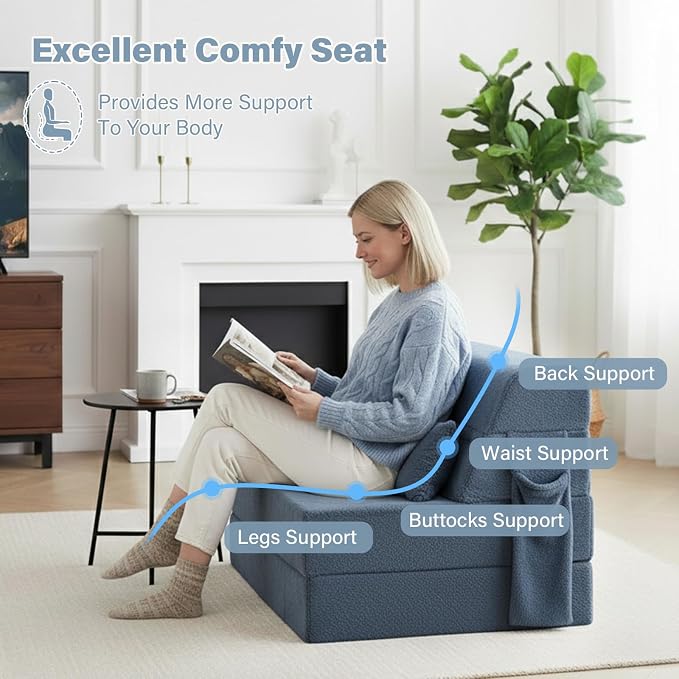 Convertible Folding Sofa Bed Single Size - Image 3
