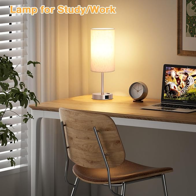 Dicoool 17.4" Bedside Lamp for Bedroom - Image 7