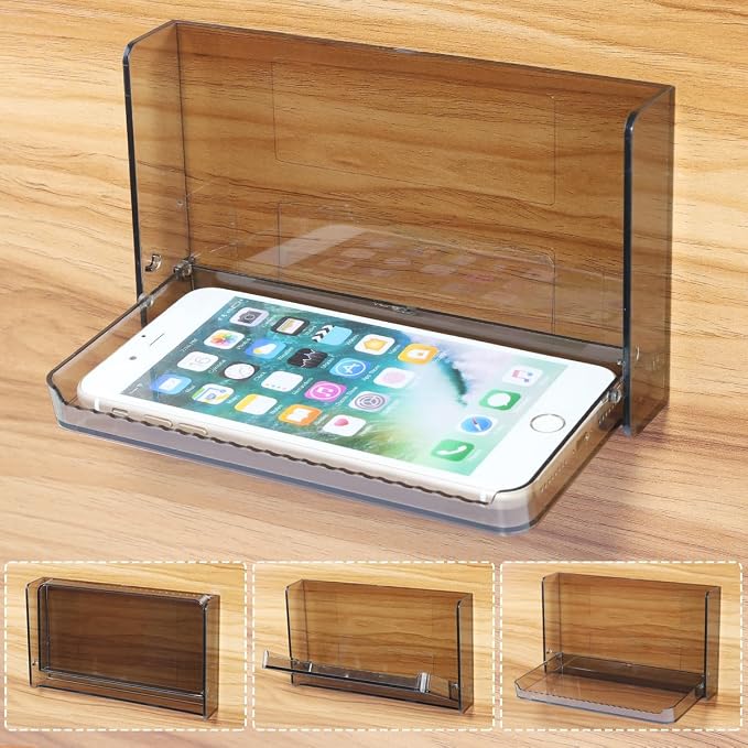 Small Floating Shelf for Wall, Foldable Bathroom Shelf Wall Mount, Bedside by MONOSUGO