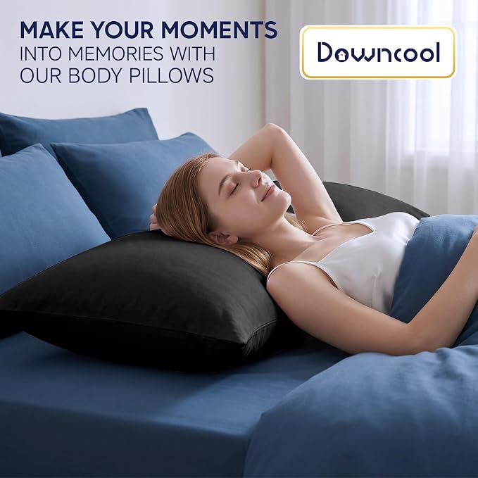 DOWNCOOL Large Body Pillow Insert- Breathable Full Body Pillow - Image 4