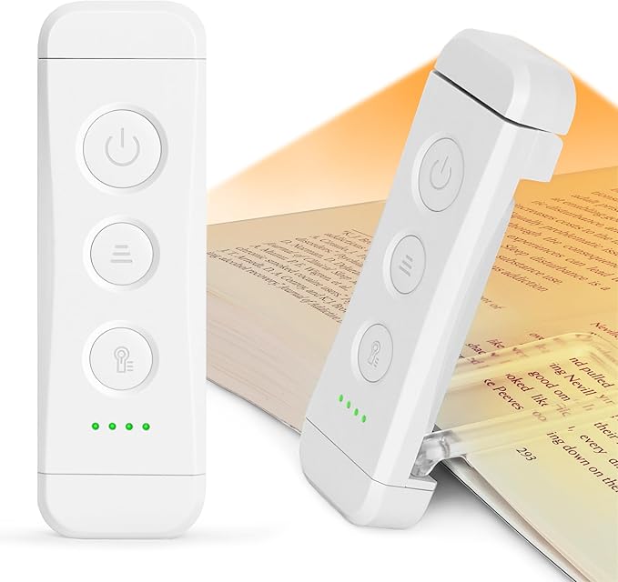Glocusent USB Rechargeable Book Light, Portable Clip-on LED Reading Light | 3 by GLOCUSENT