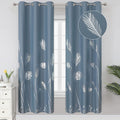 Stone Blue Blackout Curtains for Living Room, Room Darkening Curtains by ESTELARTEXTILER