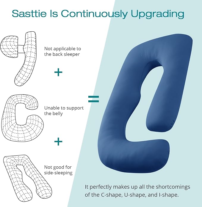 Sasttie Cooling Pregnancy Pillows - Image 6