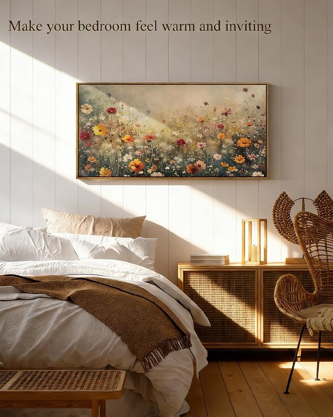 InSimSea Extra Large Framed Vintage Wall Art, Living Room Country Farmhouse - Image 2