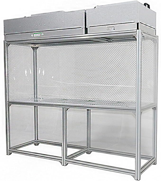 BEILOCKERY 110V Vertical Laminar Dust Free Workshop with HEPA Filter, 70.86"×23.62" Aluminum Air Flow Clean Bench, for Phone Repair Workshop, Laboratory Use