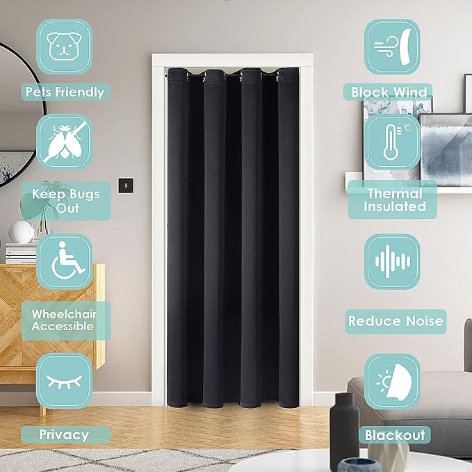 ChrisDowa Blackout Curtains Door Curtain - Image 2
