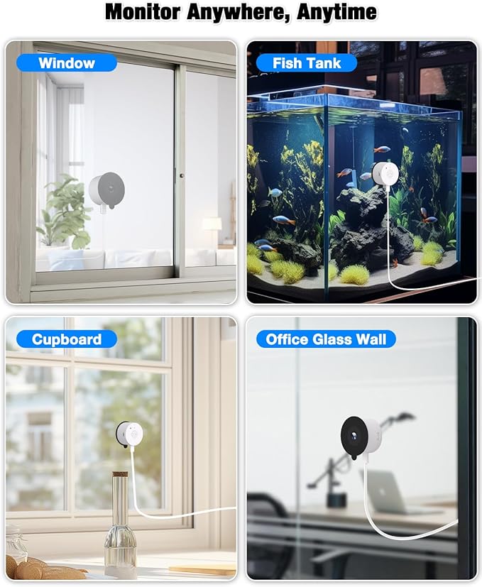 Atfoyer 2K Window Camera for Home Security with Full Color Night Vision, 2.4GHz WiFi Indoor Security Cameras, Human & Motion Detection, 24/7 Monitoring, 2 Way Talk, Easy Install