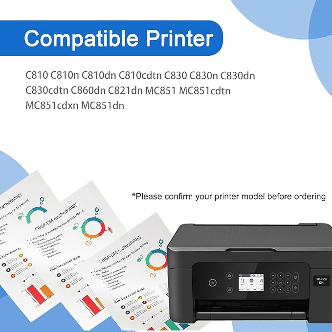 AENERN C810/C830 Drum Unit Compatible for OKI 44064012 44064011 44064010 44064009 Imaging Drum Work for OKI C810 C810n C810dn C810cdtn C830 C830n C830dn C830cdtn Printer 1 Magenta