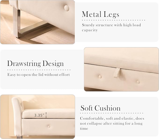 Aoiy & Wifon 67.91" W King Size Bench - Image 7