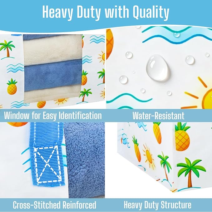 VENO Moving Bags, Wide Open Top, Tropical Island, 4 Pack | Moving boxes - Image 4