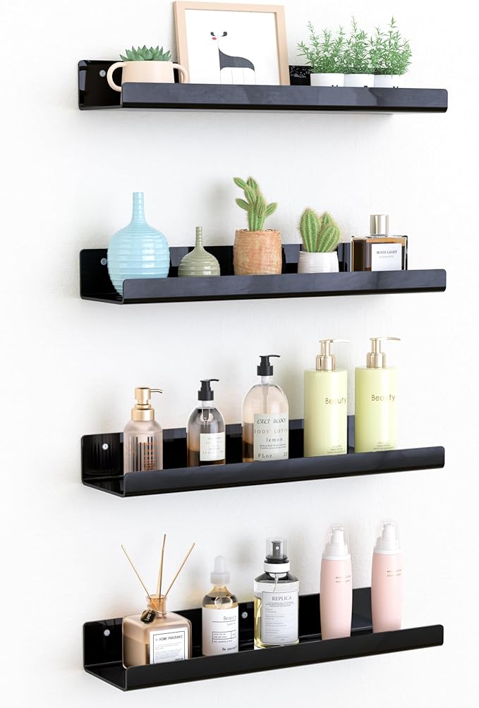 upsimples 4 Pcs 15" Acrylic Shelves by upsimples