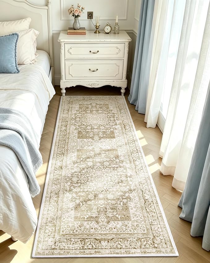 Macgace Washable Vintage Area Rug - Image 4