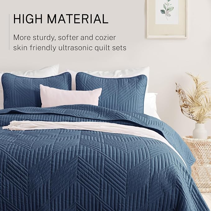 Exclusivo Mezcla Ultrasonic Twin Quilt Bedding Set, Soft Microfiber, Modern - Image 4