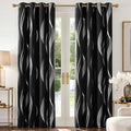 Deconovo Curtains for Living Room, Pattern Blackout Curtains 84 Inches Long | by Deconovo
