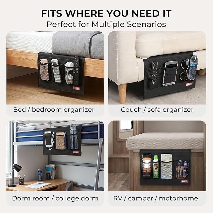 HAKACC Bedside Caddy, Remote Holder - Image 5
