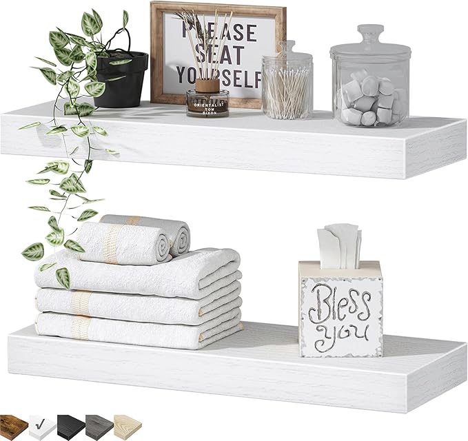 QEEIG Bathroom Floating Shelves by QEEIG