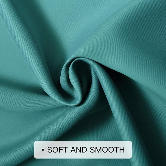 COSVIYA Grommet Ombre Room Darkening Curtains 72 inch Length 2 Panels, Gradient - Image 6