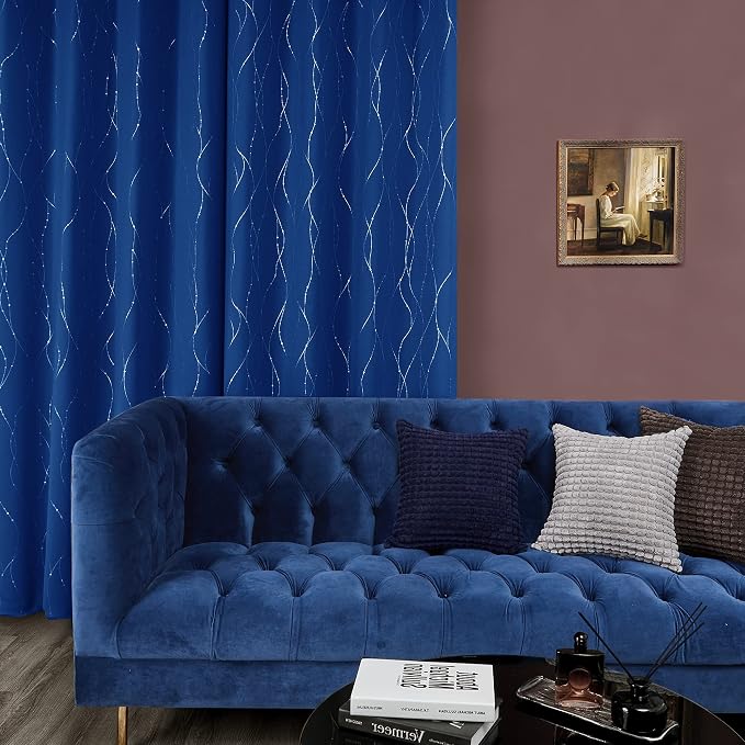 Deconovo Living Room Curtains 54 Inches Long, Thermal Insulated, Room Darkening - Image 4