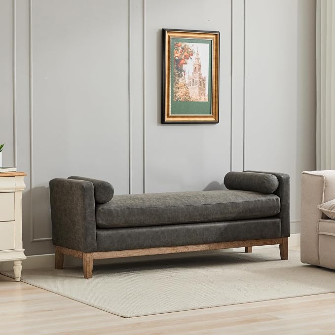 Upholstered End Bench Daybed Footrest Ottoman - Image 4