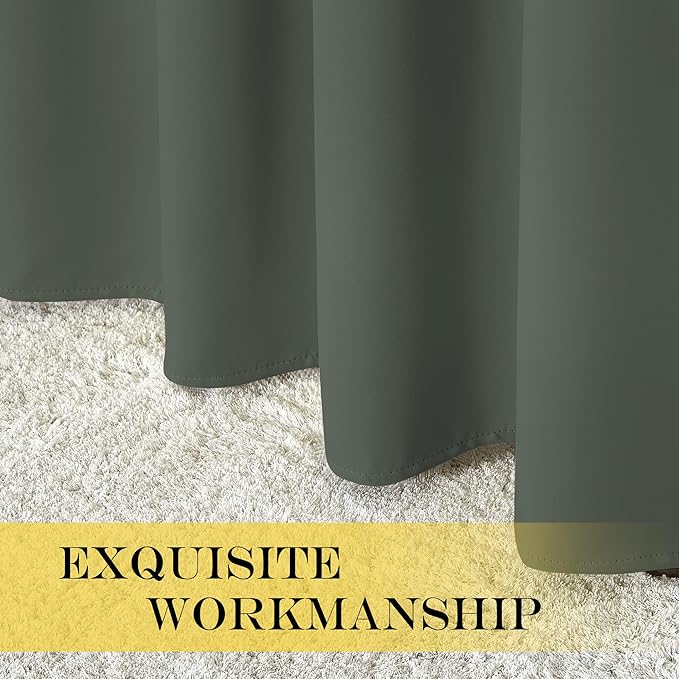 NICETOWN Blackout Curtain for Bedroom 72 inches Long - Image 6