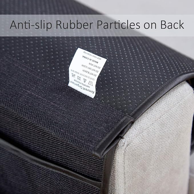 Sofa Armrest Organizer Non-Slip Arm Chair Hanging Caddy Remote Control Holder - Image 4
