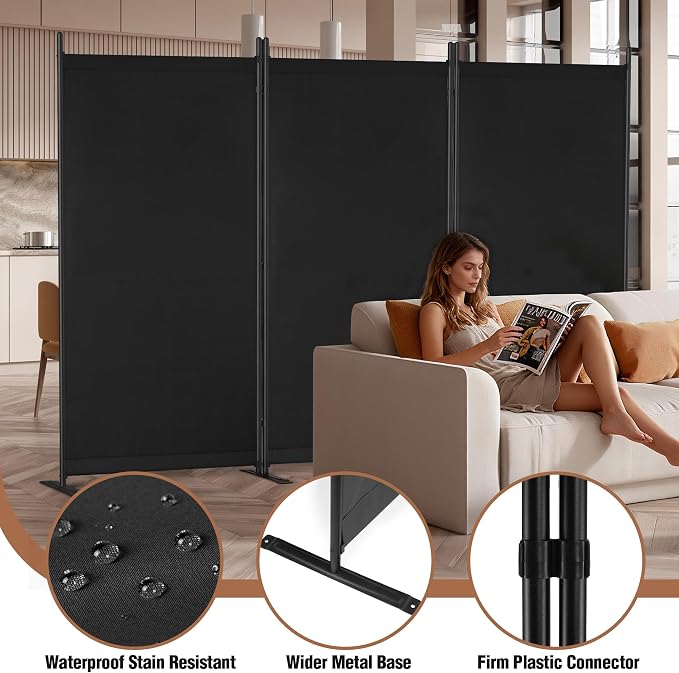 Room Divider 6FT Folding Privacy Screen - Image 5