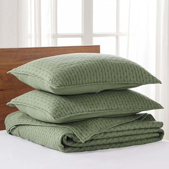 Levtex Home Cross Stitch Reversible Twin Bedspread Set - Image 3