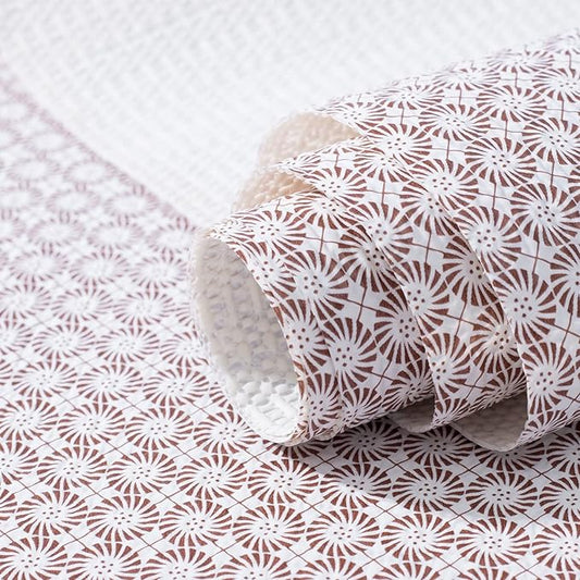 RAY STAR 12X120 Inch Shelf Liner for Kitchen Cabinets, Non-Adhesive Cabinet Liner Washable, PVC Drawer Liner for Dresser Non-Slip Bathroom (Circle)(7 Roll)