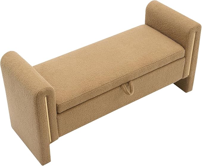 Modern Teddy Fabric Bed End Bench - Image 6