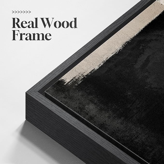 Framed Neutral Abstract Floral Wall Art - Image 5