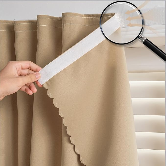 Magic Tape Stick on Curtains by gonnrly