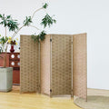 4 Panel Double Sided Short Room Divider by Furnnylane