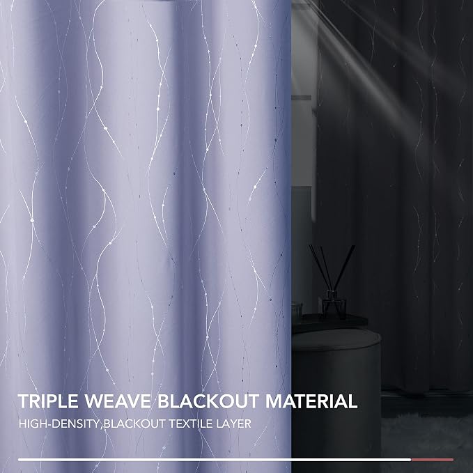 Deconovo Living Room Curtains 95 Inches Long, Thermal Insulated, Room Darkening - Image 5