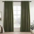 Long Blackout Curtains 108 Inch Long 2 Panels, Noise Reducing Spring Blackout by Topfinel