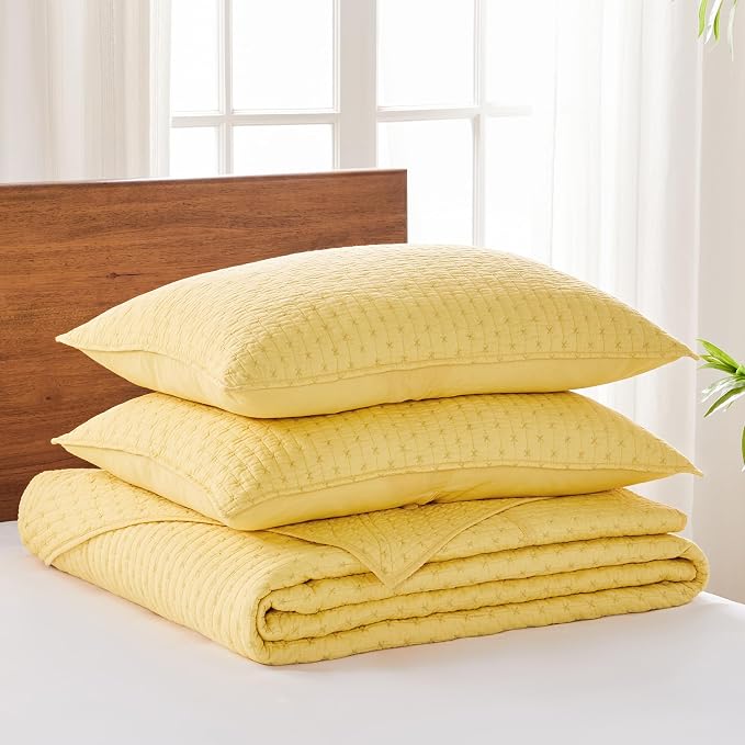 Levtex Home Cross Stitch Reversible Twin Bedspread Set - Image 3