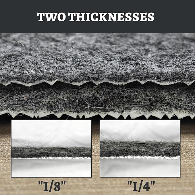 100% Waterproof Rug pad, 7x10 ft Area Rug Non-Slip Rug Pads, Carpet Pads for All Floors and finishes, Felt pad for Hardwood Floors, Keep Carpets in Place Soft and Secure