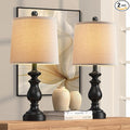 Traditional Table Lamp Set of 2, Rustic Farmhouse Table Lamps by PARTPHONER