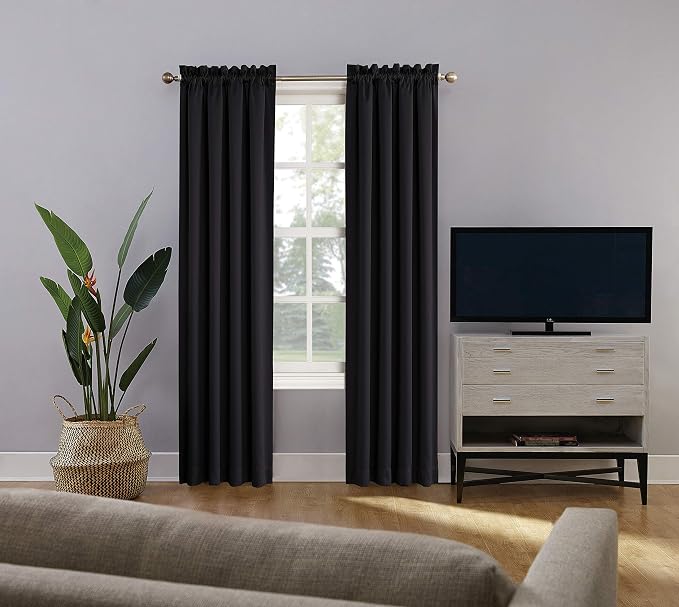 Sun Zero Oslo Theater Grade Extreme Total Blackout Rod Pocket Curtain Panel - Image 8