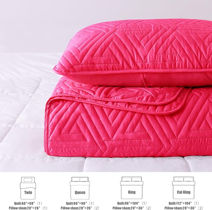 Whale Flotilla Soft Geometric King Quilt Set - Image 5