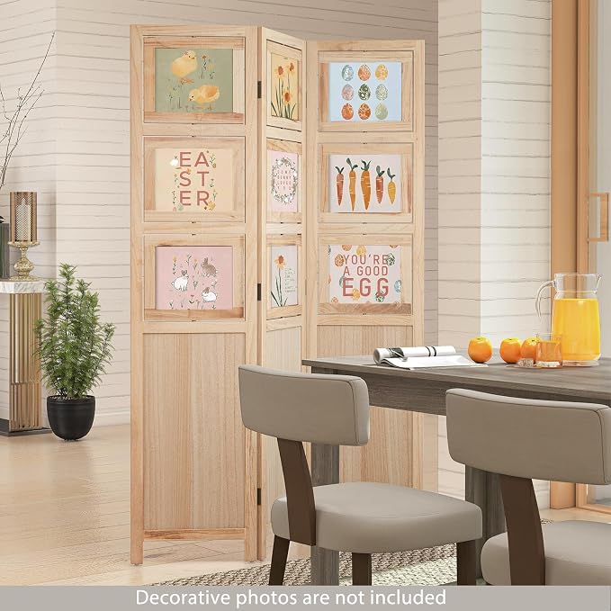 Giantex 3 Panel Room Divider - Image 3