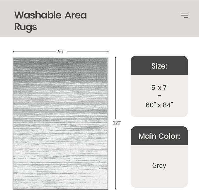 Washable Rugs 5x7 - Image 2