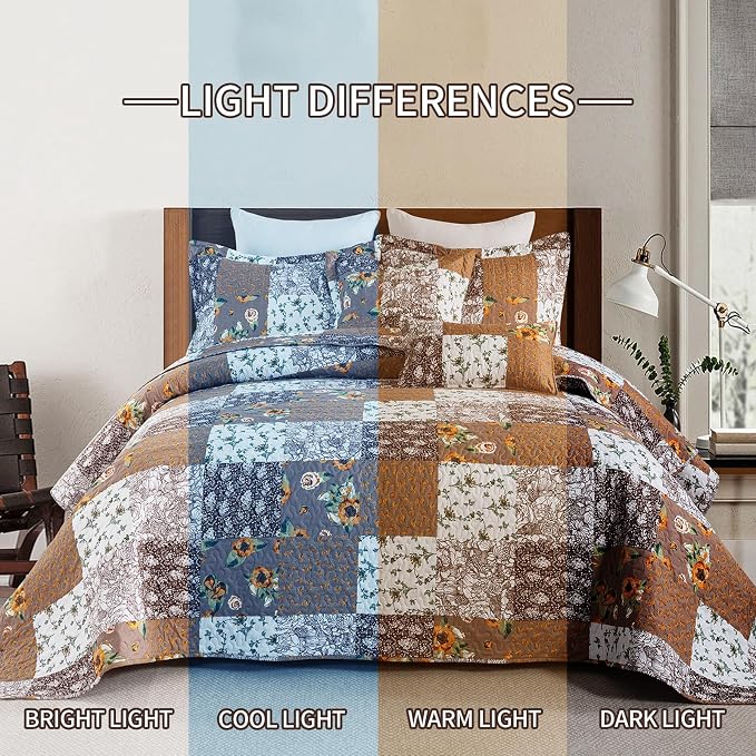 BEDIFANY Cotton FLL King Quilt Set - Image 7