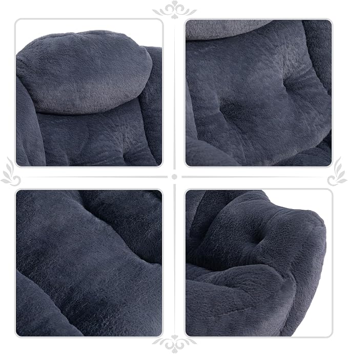 HollyHOME Lazy Chair with Foldable Ottoman, Accent Comfy Lounge Armchair and - Image 5