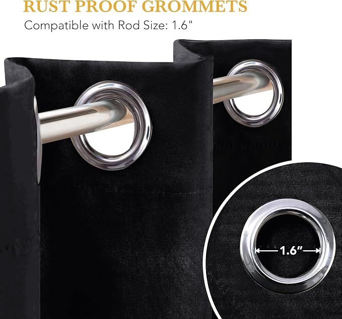 RYB HOME Blackout Thermal Insulated Curtain - Image 7