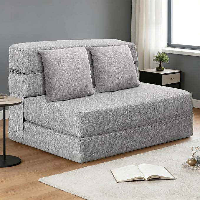 Folding Sofa Bed, Convertible Sleeper Chair by ANONER