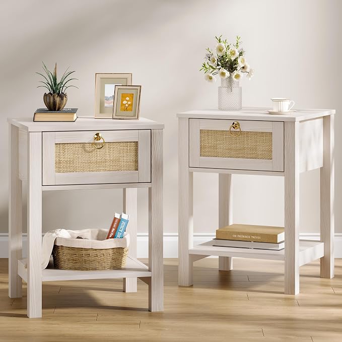 Eclatara Rattan Nightstand Set of 2 by Eclatara